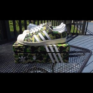 Adidas 80 susperstar x bape